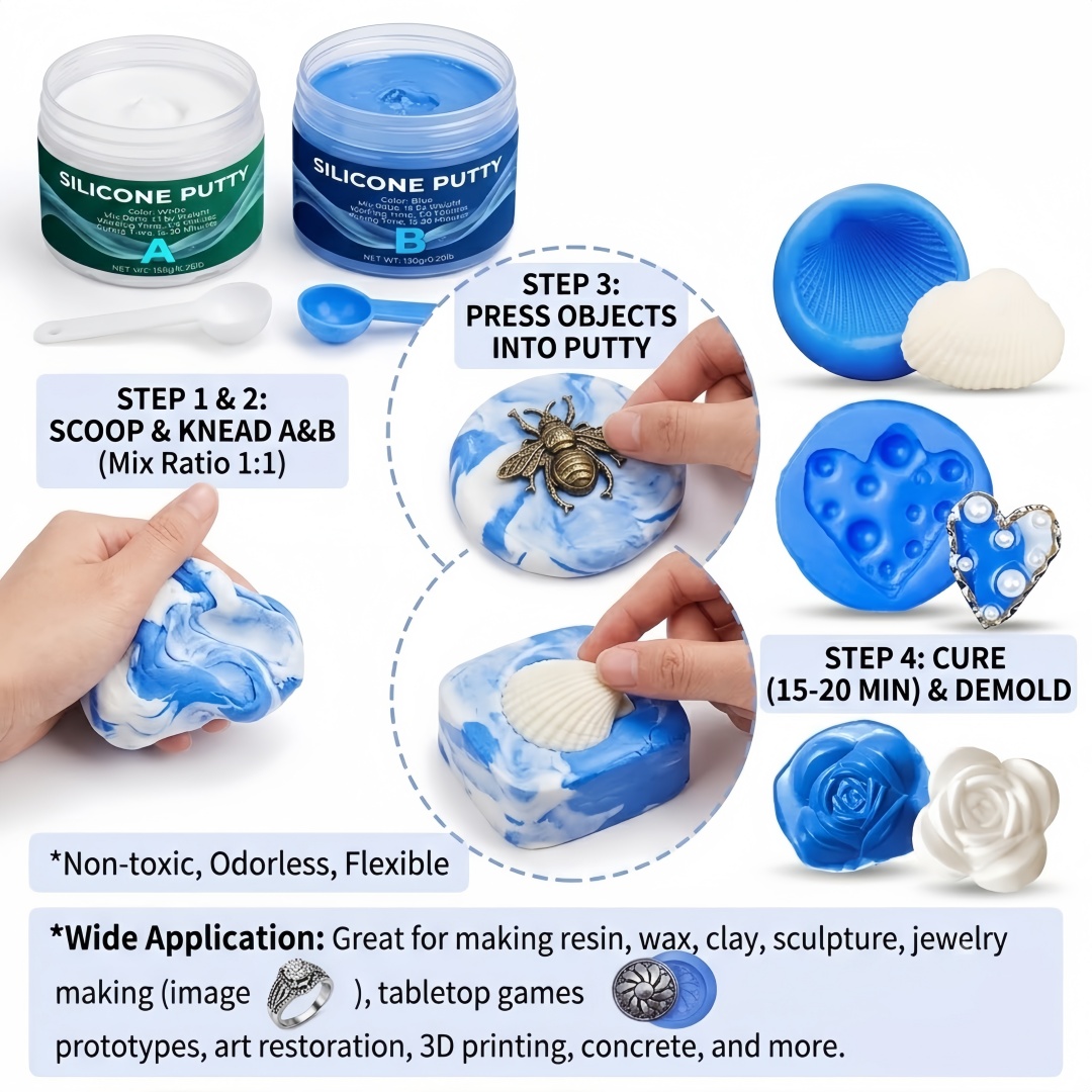 Silicone Putty Mold Making Sup - огляд і ціна Candle Making Supplies