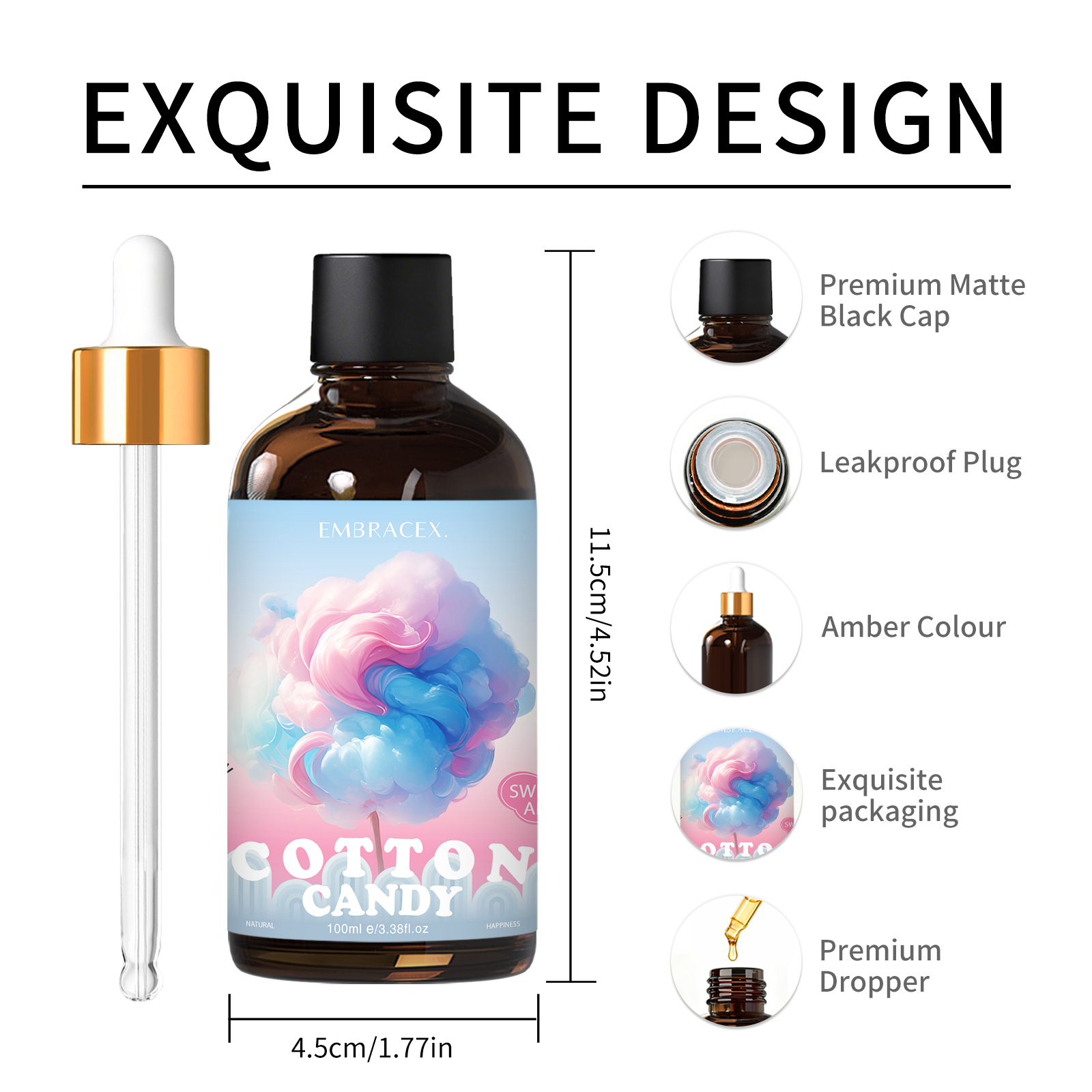 100ml Cotton Candy Fragrance O - огляд і ціна Candle Making Supplies