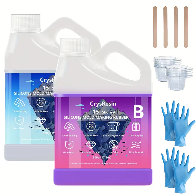 500ml 2 Bottles Liquid Silicon - огляд і ціна Candle Making Kit