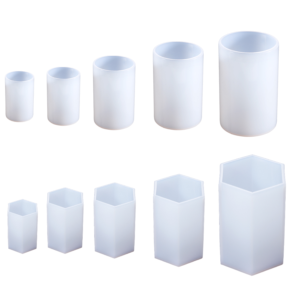 Cylinder Silicone Mold Hexagon - огляд і ціна Candle Making Supplies