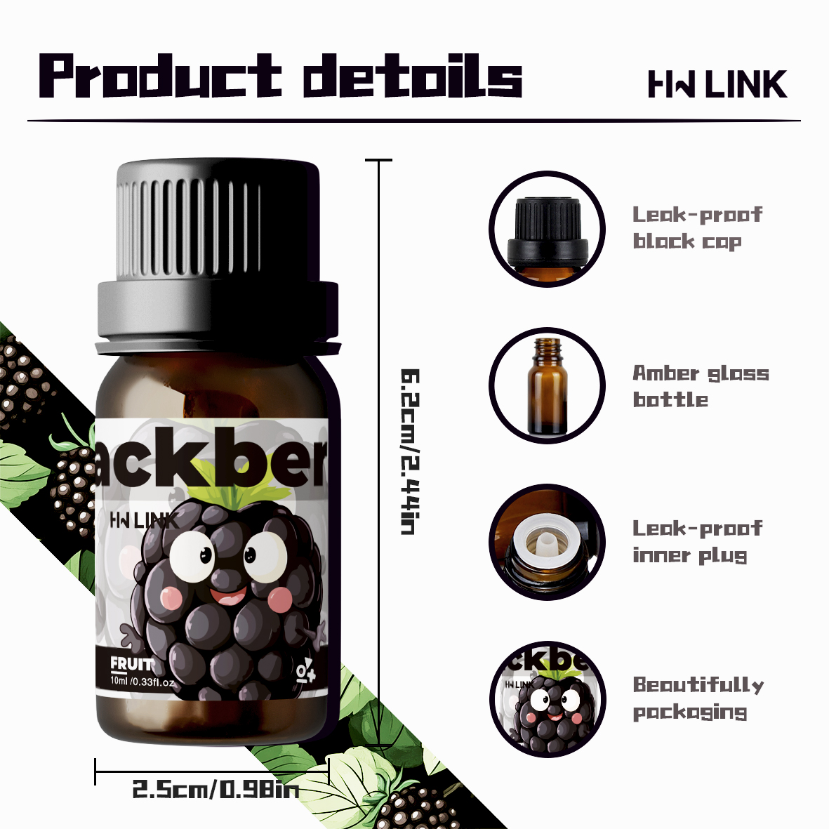 Blackberry Fragrance Oils 10ml - огляд і ціна Candle Making Fragrances