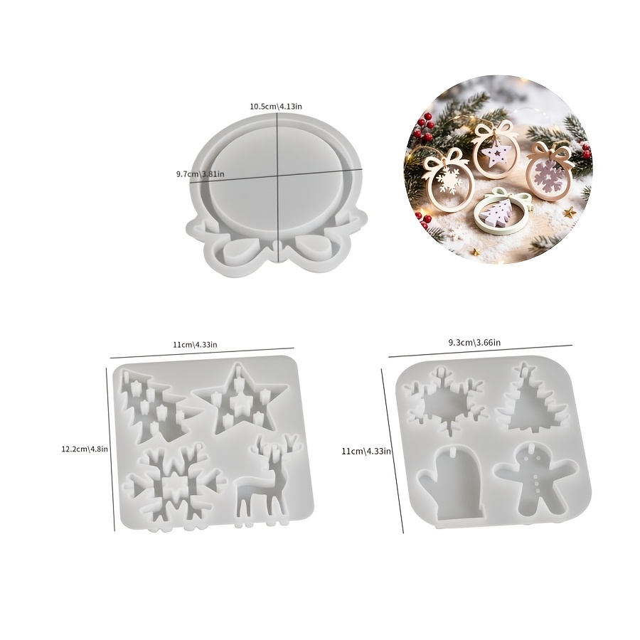 1/3 piece Christmas resin sili - огляд і ціна Candle Making Items