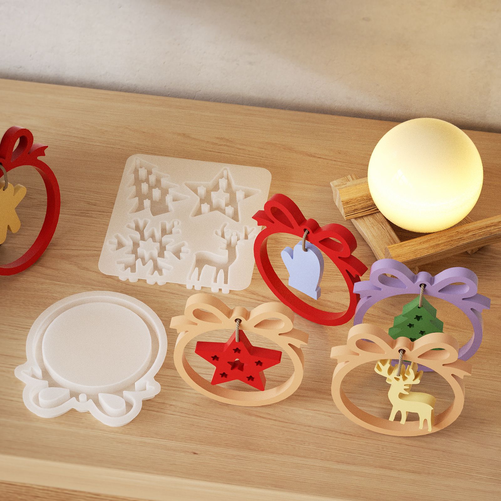 1/3 piece Christmas resin sili - огляд і ціна Candle Making Items