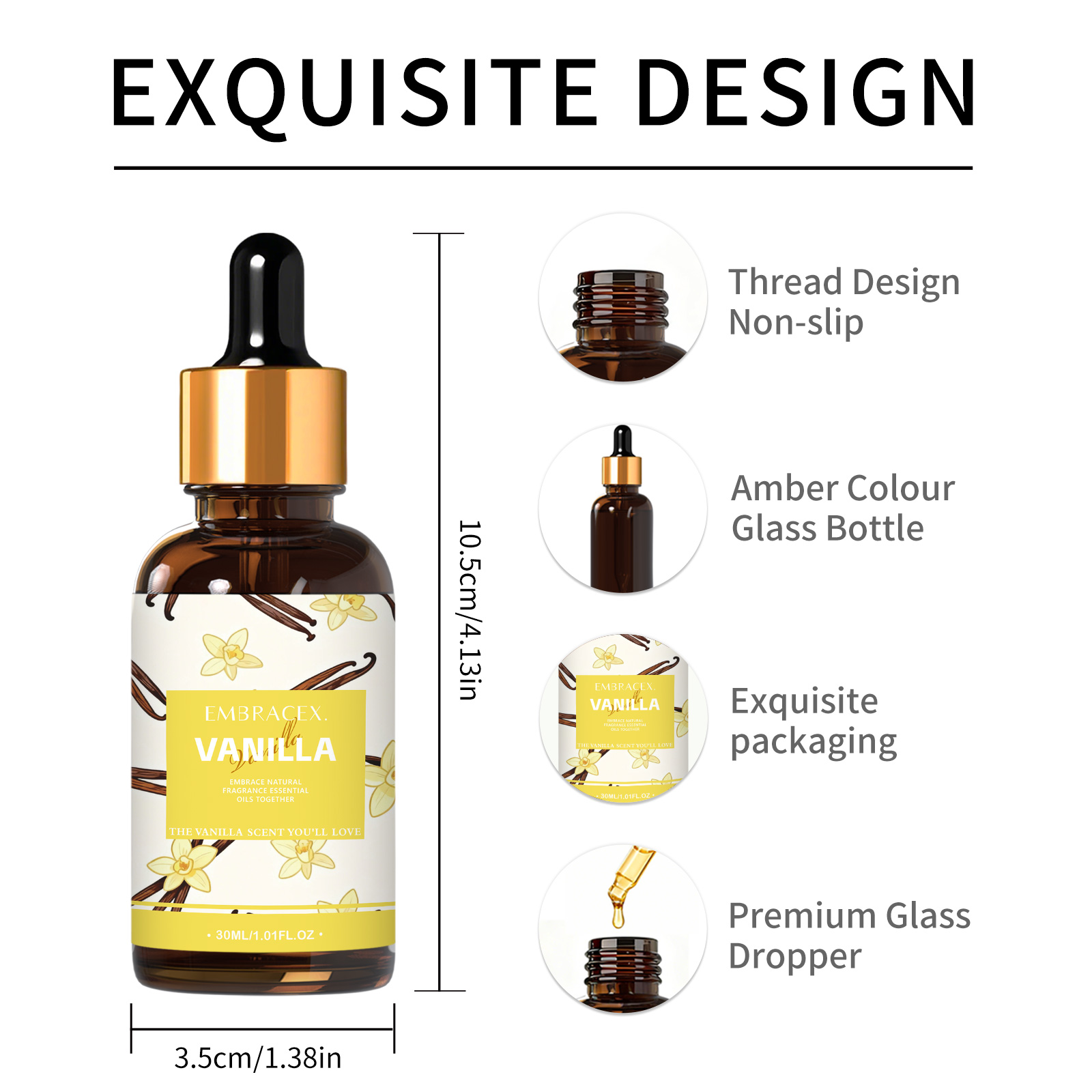 30ml Vanilla Fragrance Oils Fo - огляд і ціна Candle Making Supplies