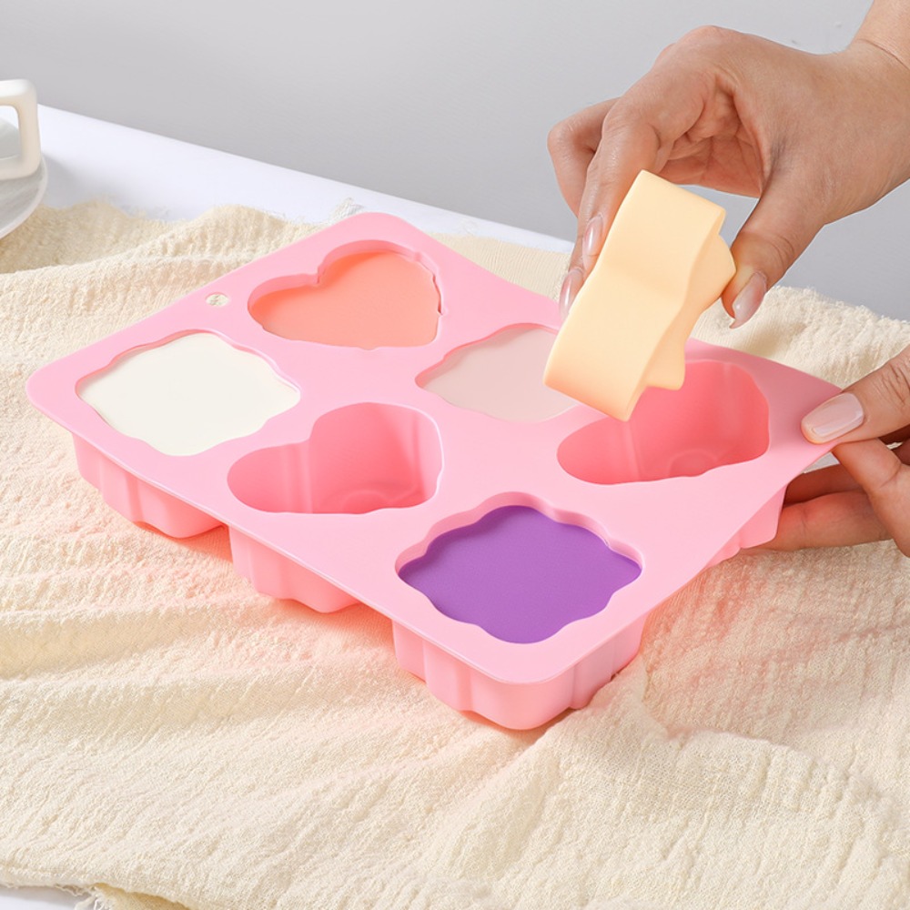Square Heart Shape Silicone Mo - огляд і ціна Candle Making Workshop