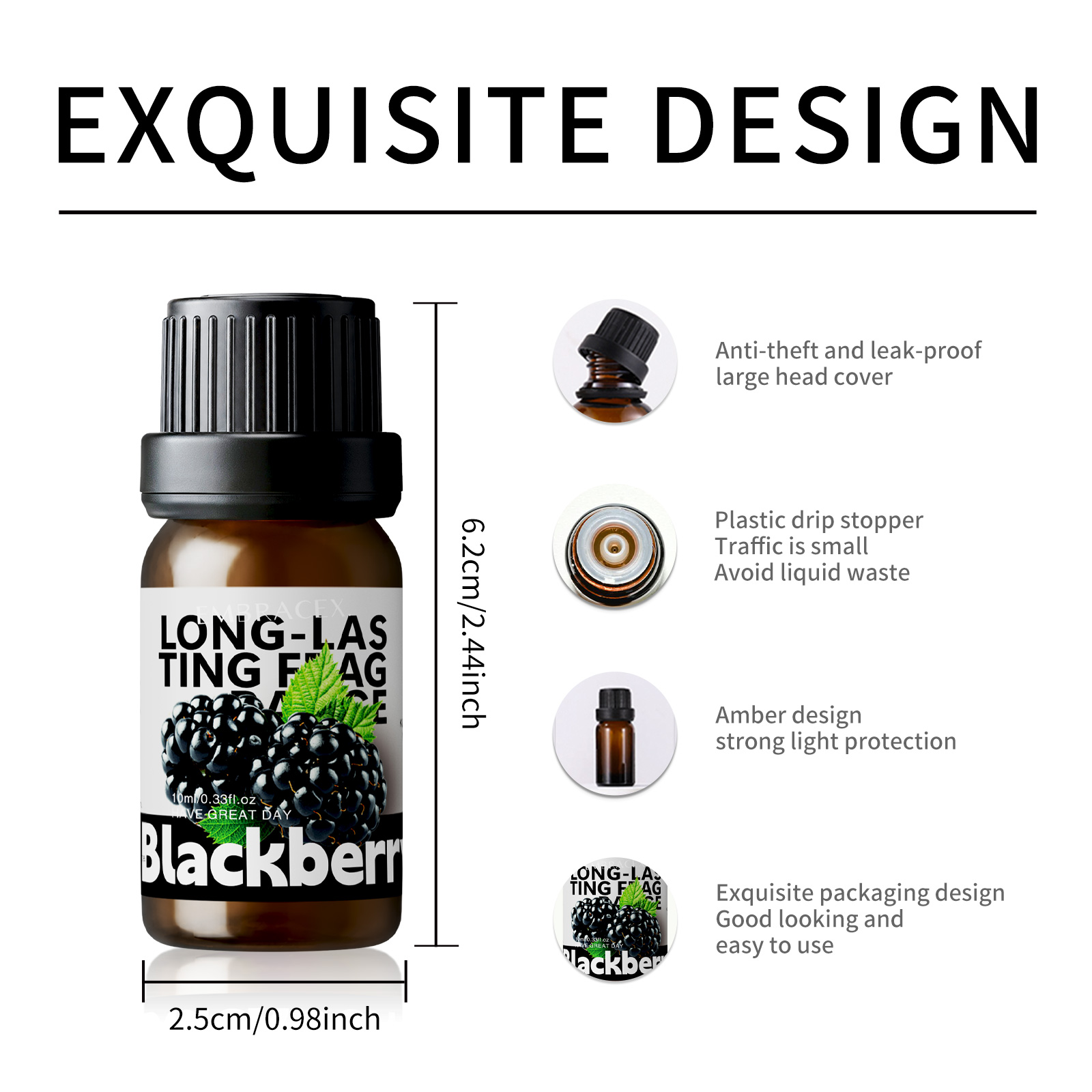 10ml Blackberry Fragrance Oils - огляд і ціна Candle Making Fragrances