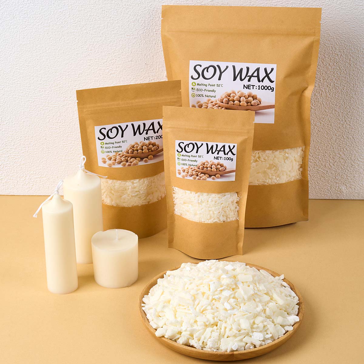 1 Pounds Pure White Soy Wax Fo - огляд і ціна Candle Making Kit