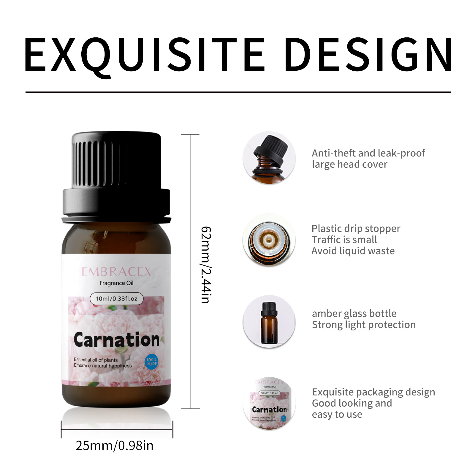 10ml Carnation Fragrance Oils  - огляд і ціна Candle Making Fragrances