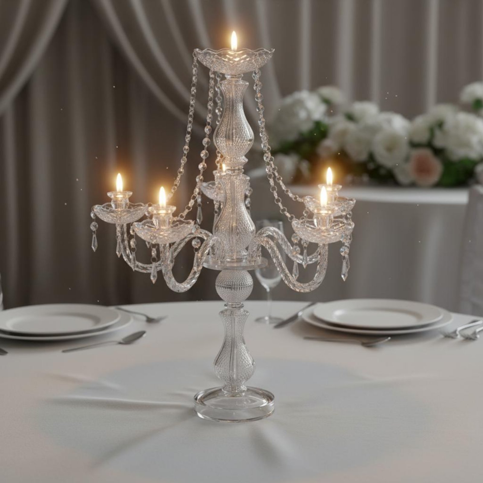 Crystal Candelabra Elegant Wed - огляд і ціна Candle Making Supplies