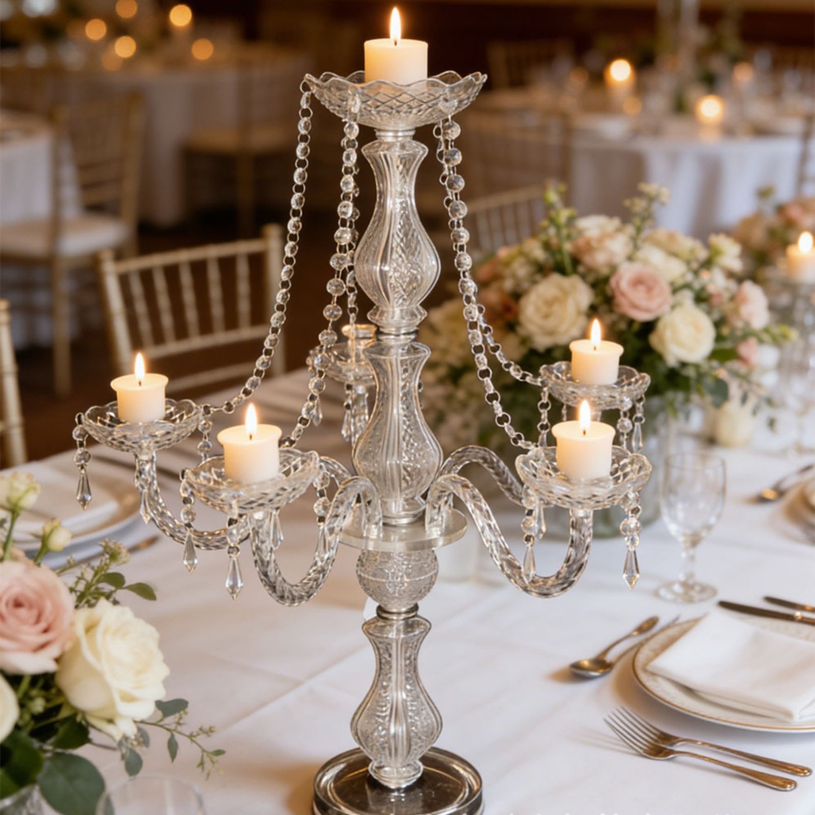 Crystal Candelabra Elegant Wed - огляд і ціна Candle Making Supplies