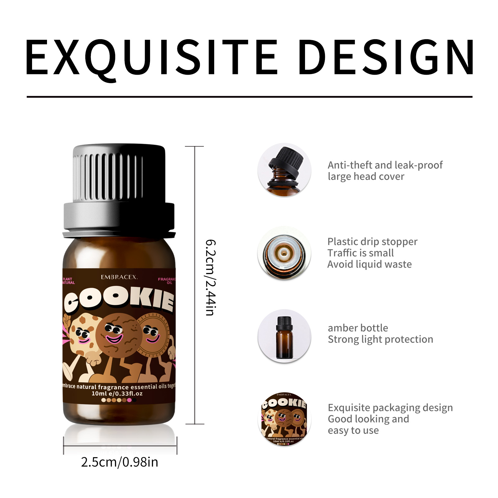 10ml Cookie Fragrance Oils For - огляд і ціна Candle Making Supplies