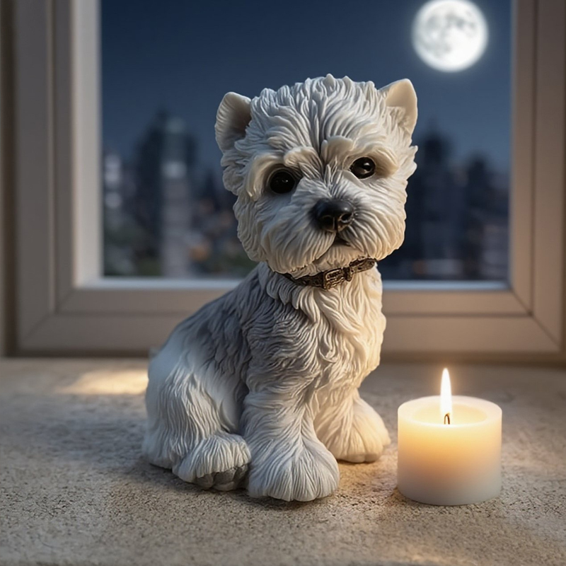 Cute Puppy Dog West Highland T - огляд і ціна Candle Making Yorkshire