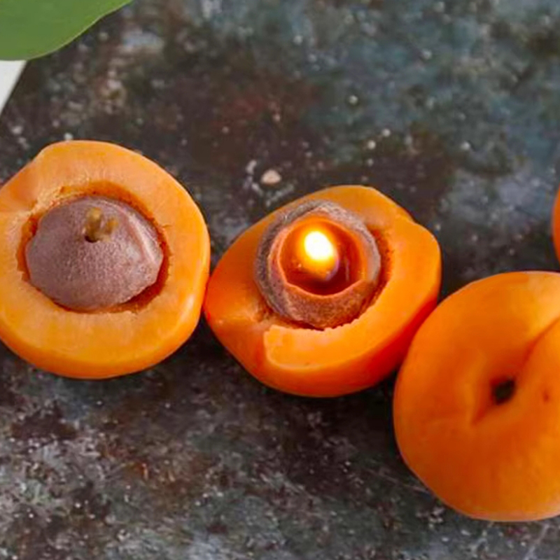 3D Apricot Fruit Candle Silico - огляд і ціна Candle Making Supplies