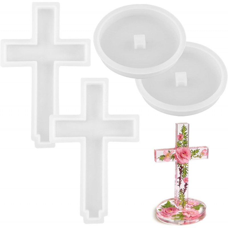 Two silicone molds with a base - огляд і ціна Candle Making Items