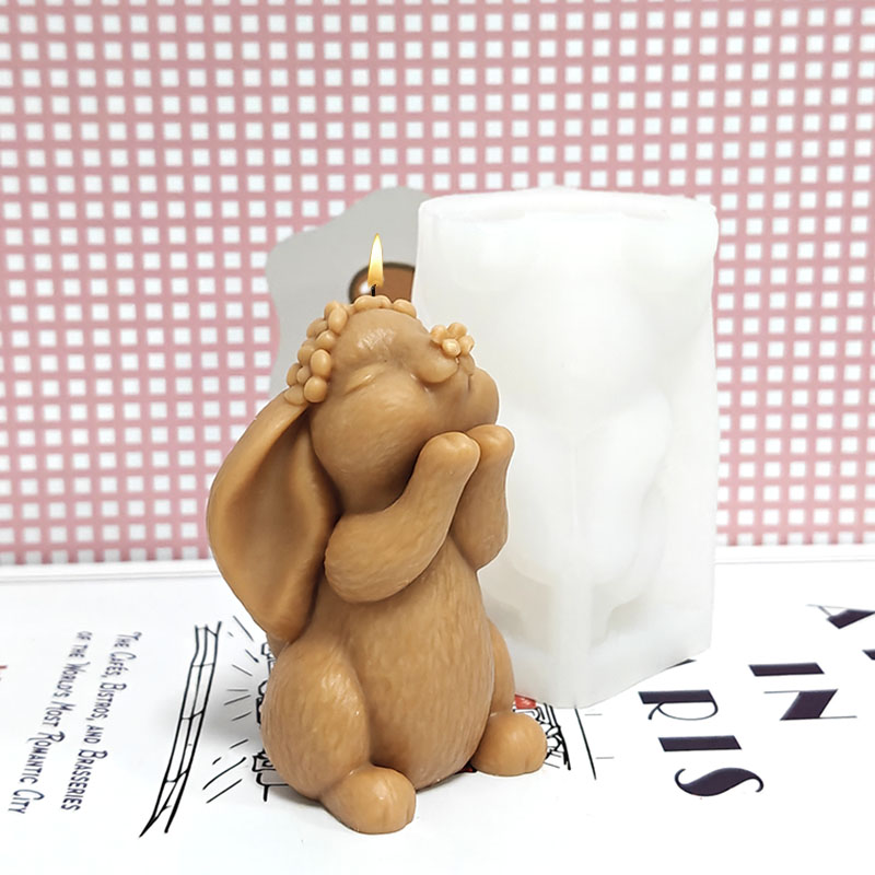 Prayer Rabbit Candle Mold Sili - огляд і ціна Candle Making Workshop