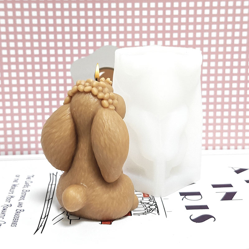 Prayer Rabbit Candle Mold Sili - огляд і ціна Candle Making Workshop