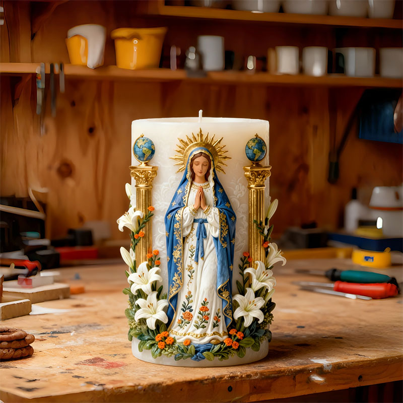 Virgin Mary Lily Religious Sty - огляд і ціна Candle Making Workshop
