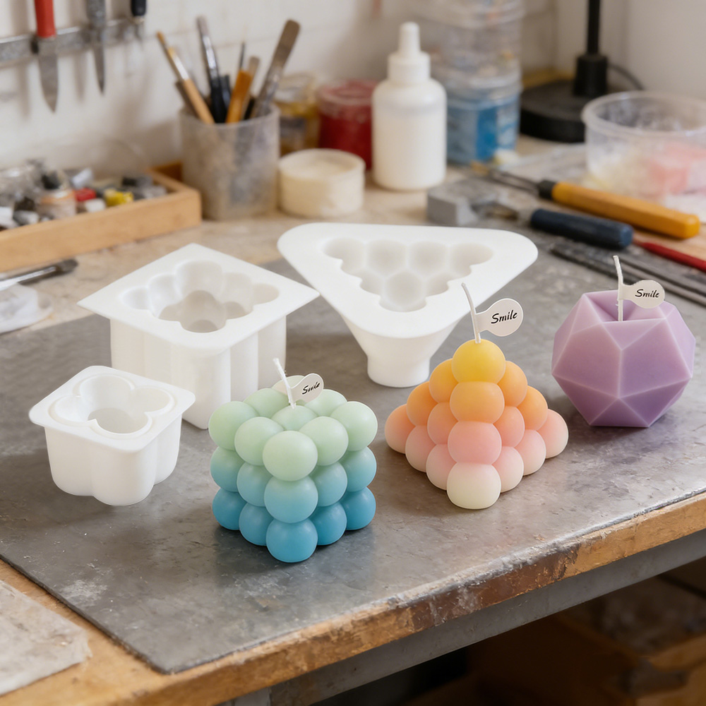 3D Bubble Cube Silicone Candle - огляд і ціна Candle Making Kit