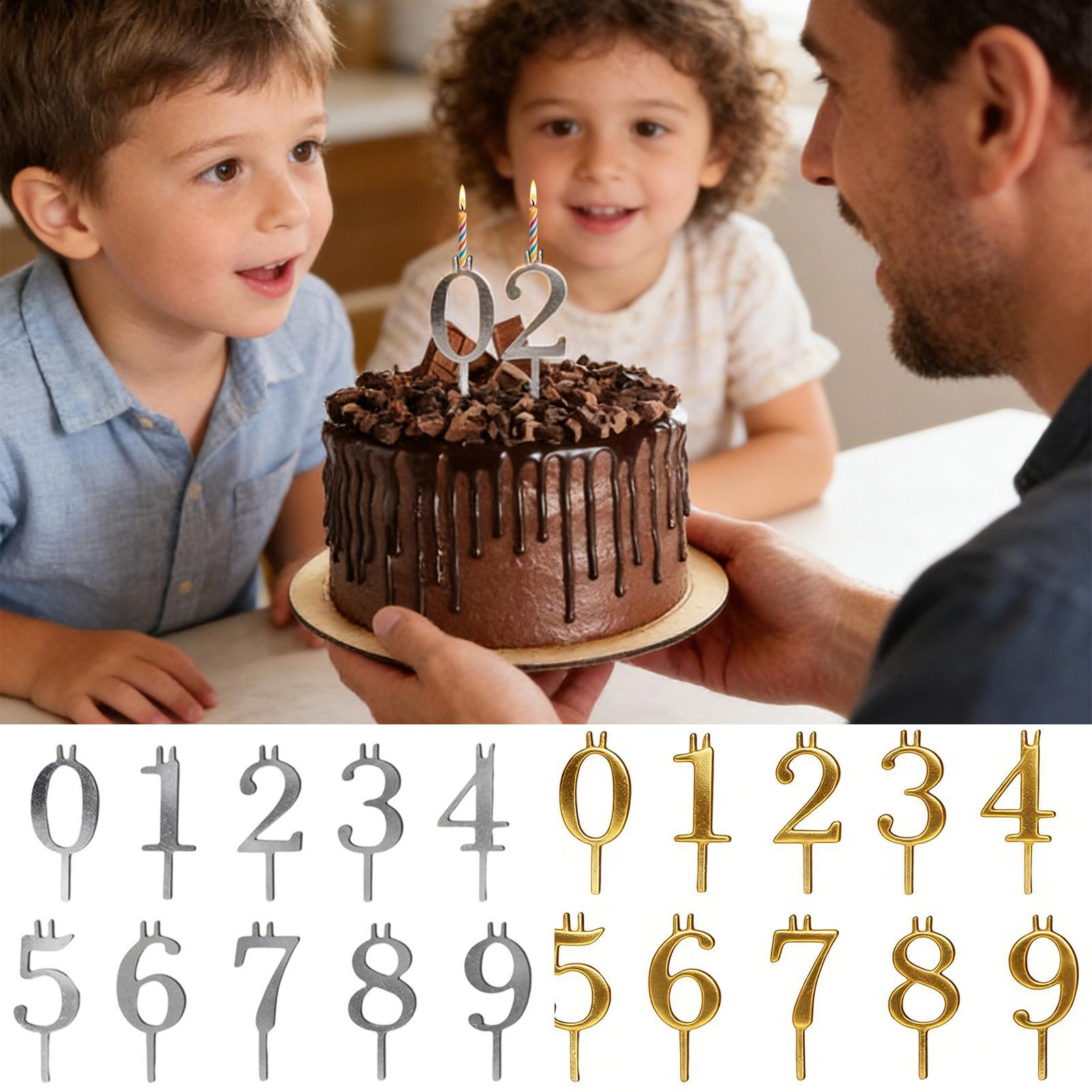 10pcs 0-9 Number Cake Toppers  - огляд і ціна Candle Making Supplies