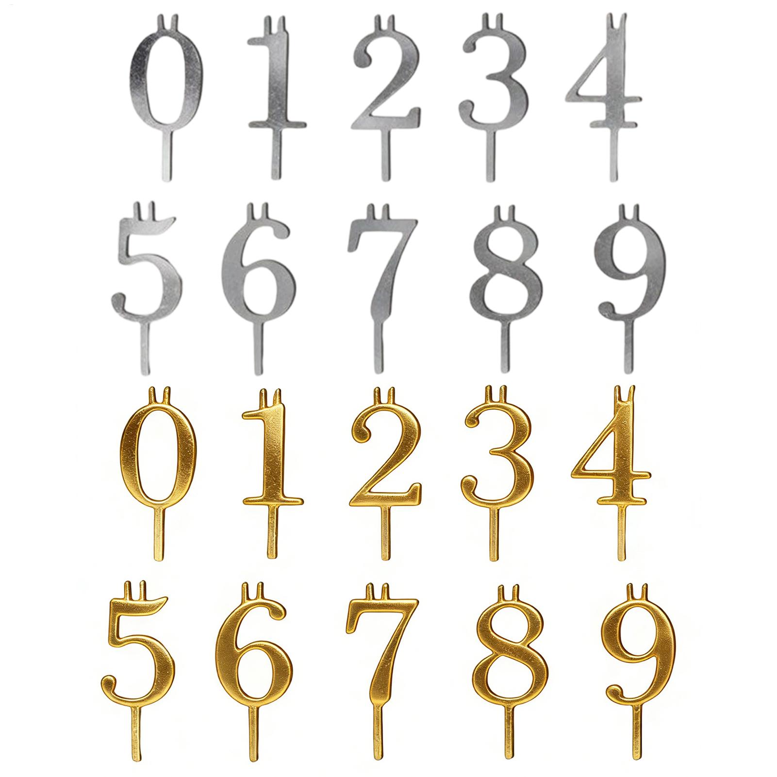 10pcs 0-9 Number Cake Toppers  - огляд і ціна Candle Making Supplies