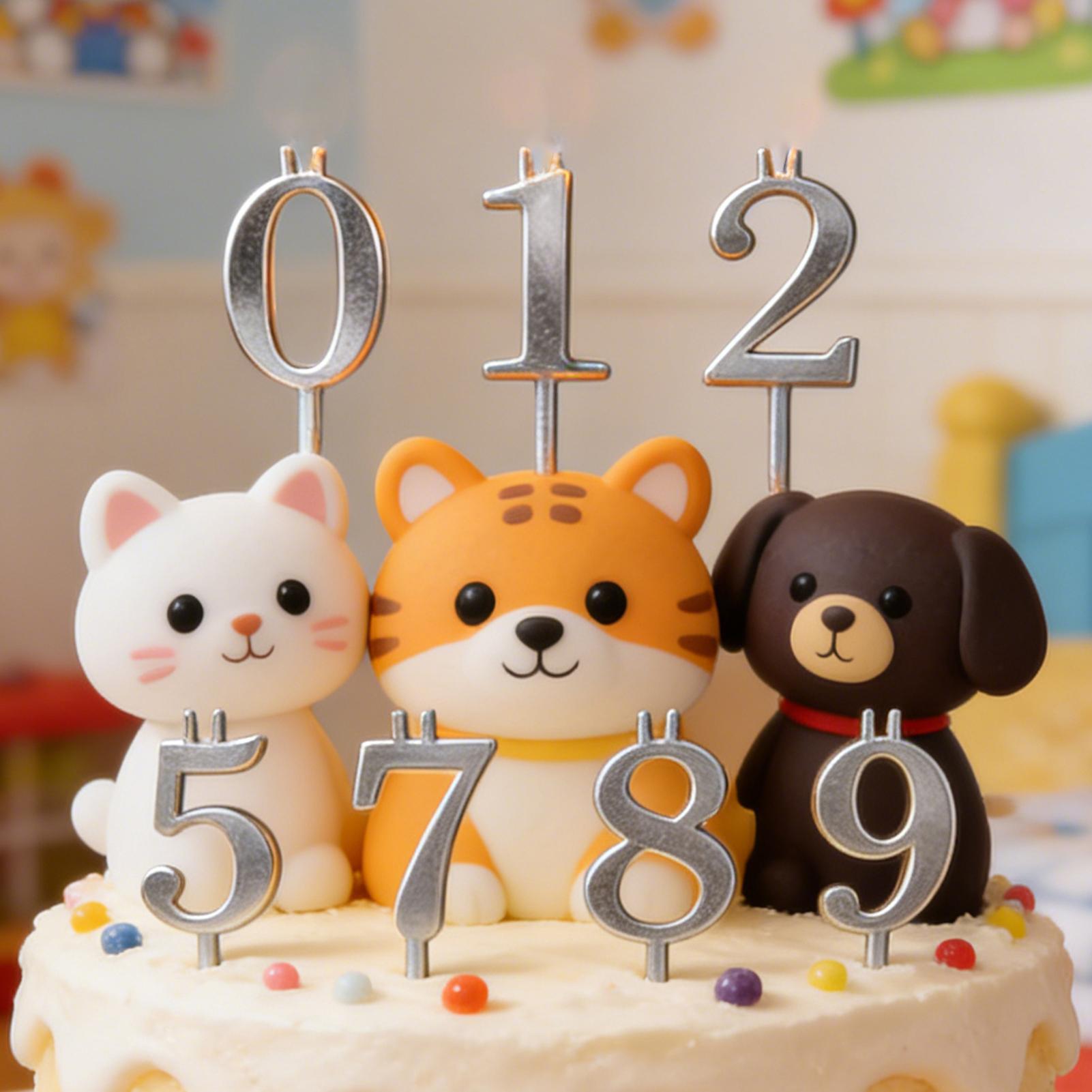 10pcs 0-9 Number Cake Toppers  - огляд і ціна Candle Making Supplies